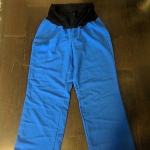 AVE Yoga Scrub Pants- Royal Blue- XS (1 of 2)